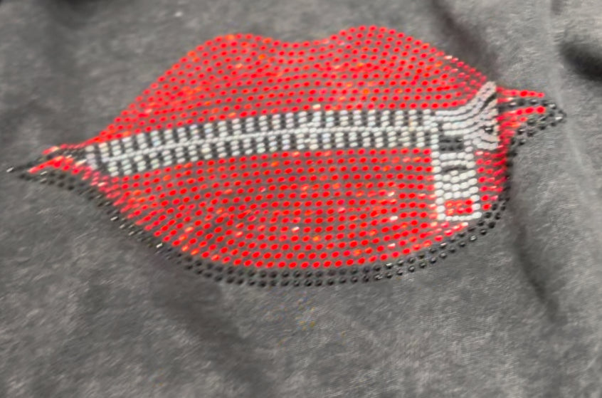 Shhhhhhhh Zip Lip Hoodie