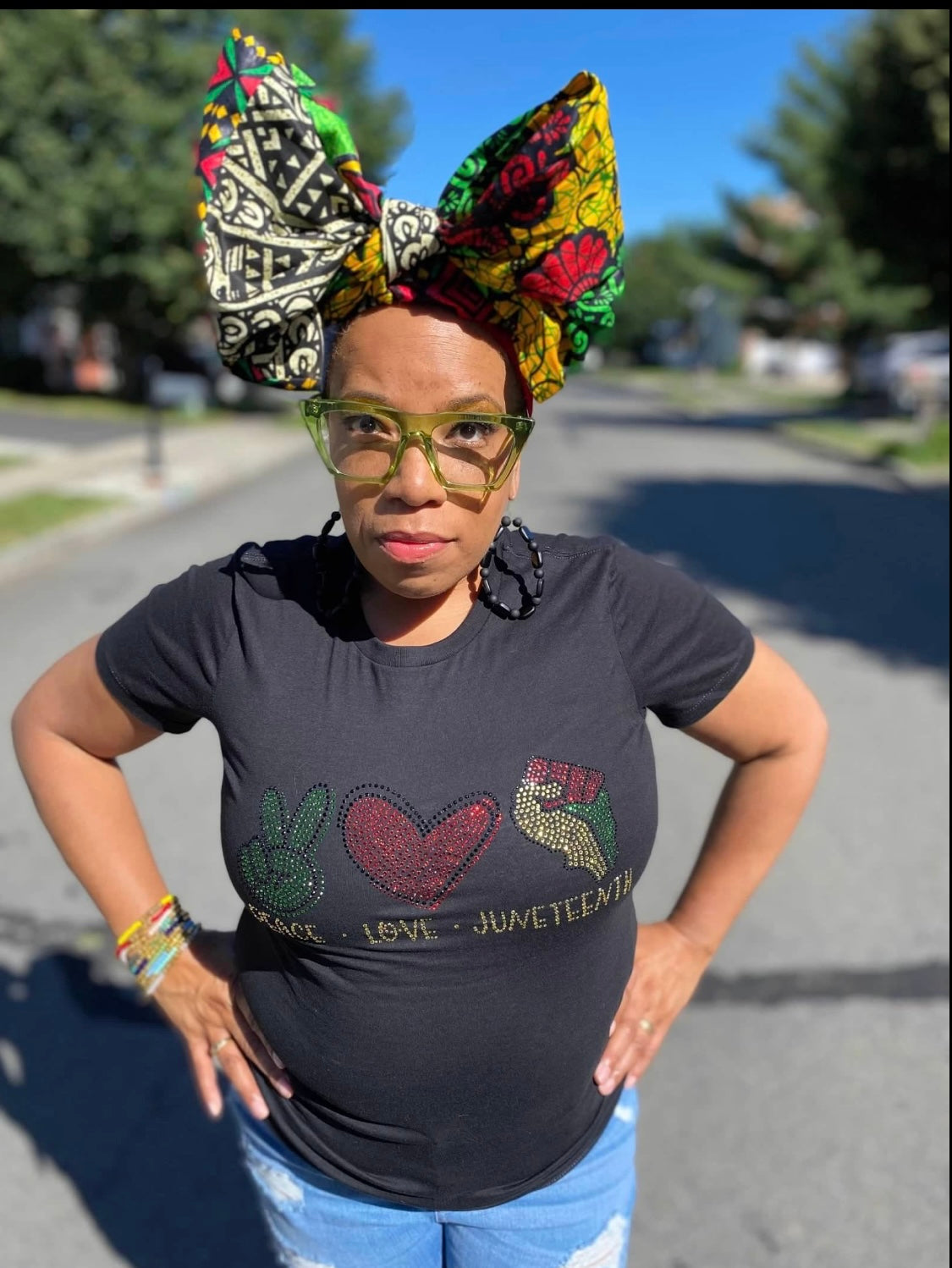 Peace/Love/Juneteenth Tee