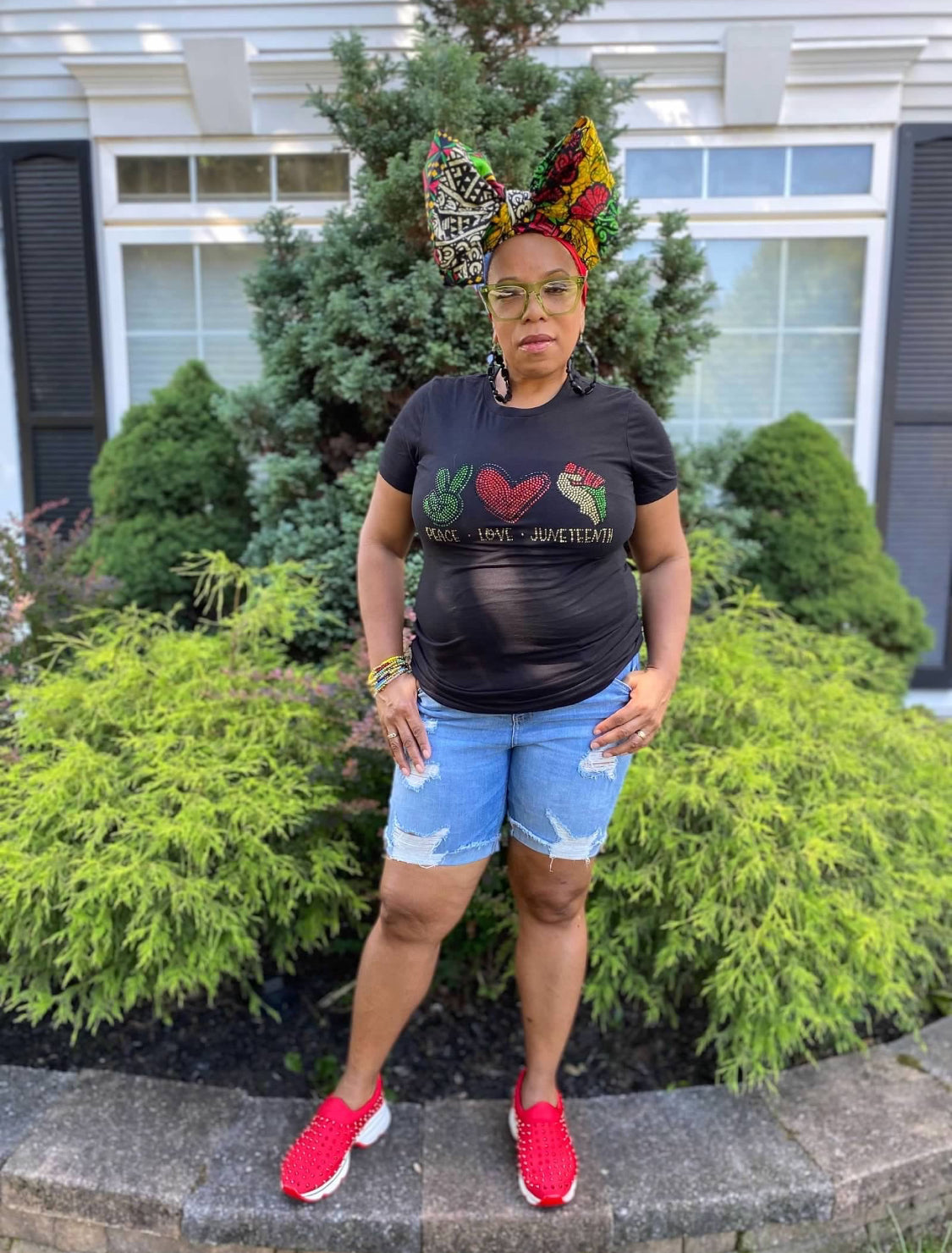 Peace/Love/Juneteenth Tee