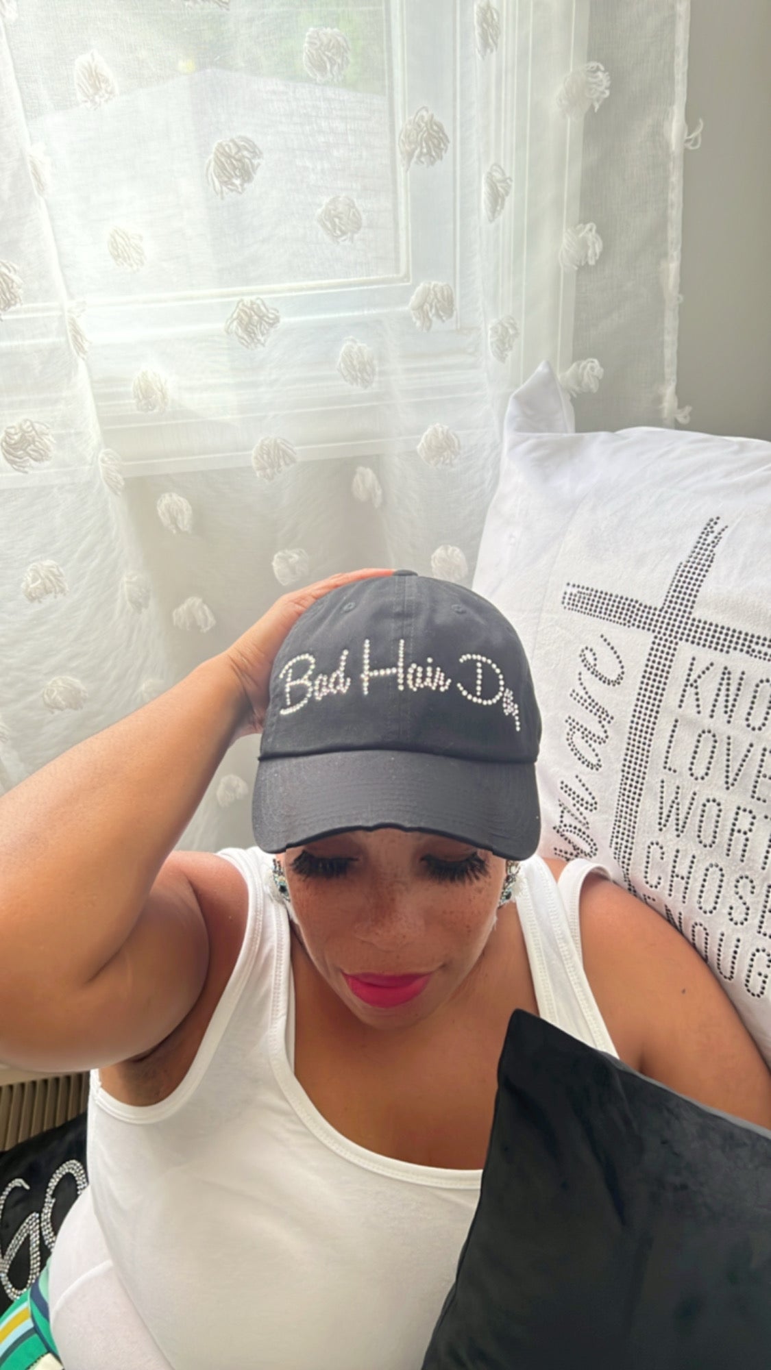 Bad Hair Day Bling Cap