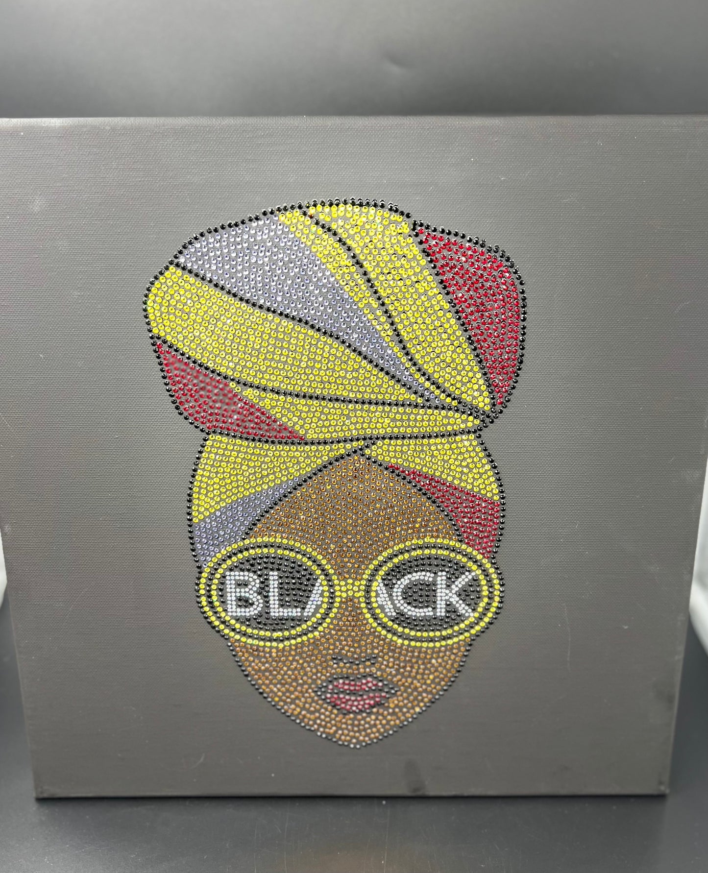 Black Queen Rhinestone Pillow Sham