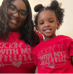 Load image into Gallery viewer, Kickin It With My Mini/Kickin It With My Mama Mother/Daughter Tee Set
