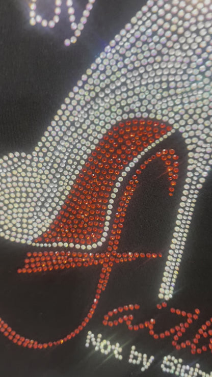 Walk by Faith! Rhinestone Pillow Sham