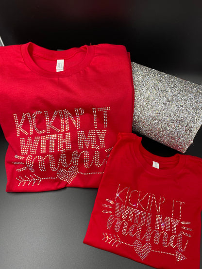 Kickin It With My Mini/Kickin It With My Mama Mother/Daughter Tee Set