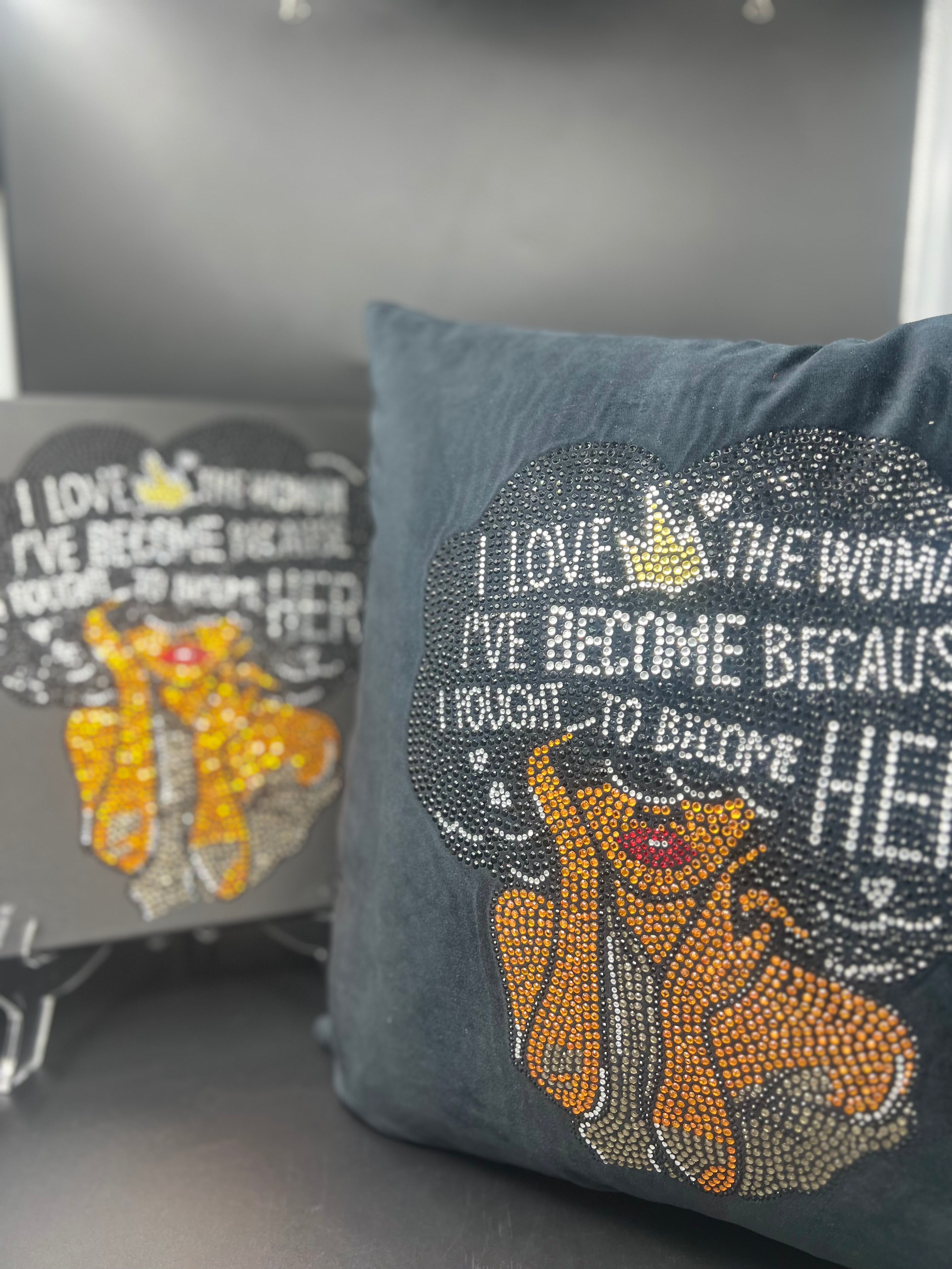 I Fought to Become Her  Canvas & Pillow Set